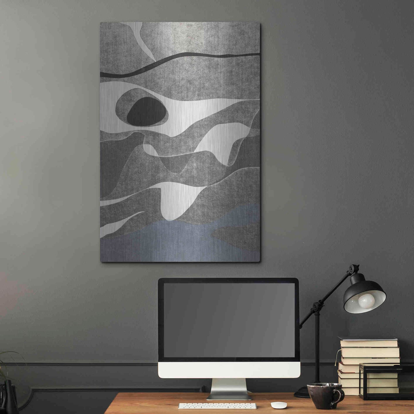 Luxe Metal Art 'Naiad III' by Rob Delamater, Metal Wall Art,24x36