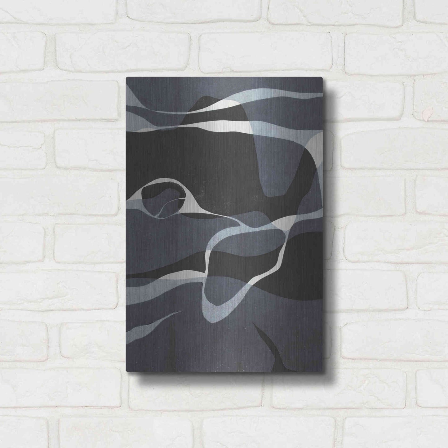 Luxe Metal Art 'Naiad I' by Rob Delamater, Metal Wall Art,12x16