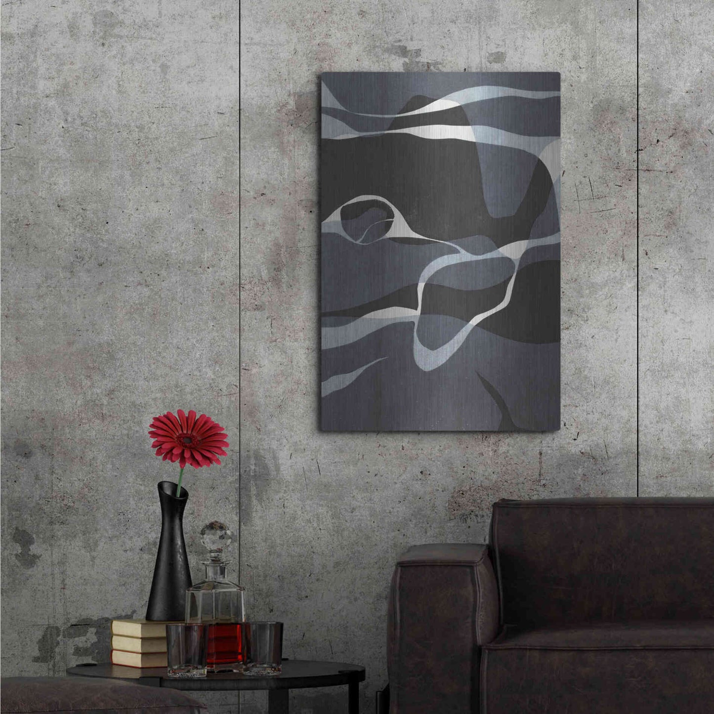 Luxe Metal Art 'Naiad I' by Rob Delamater, Metal Wall Art,24x36