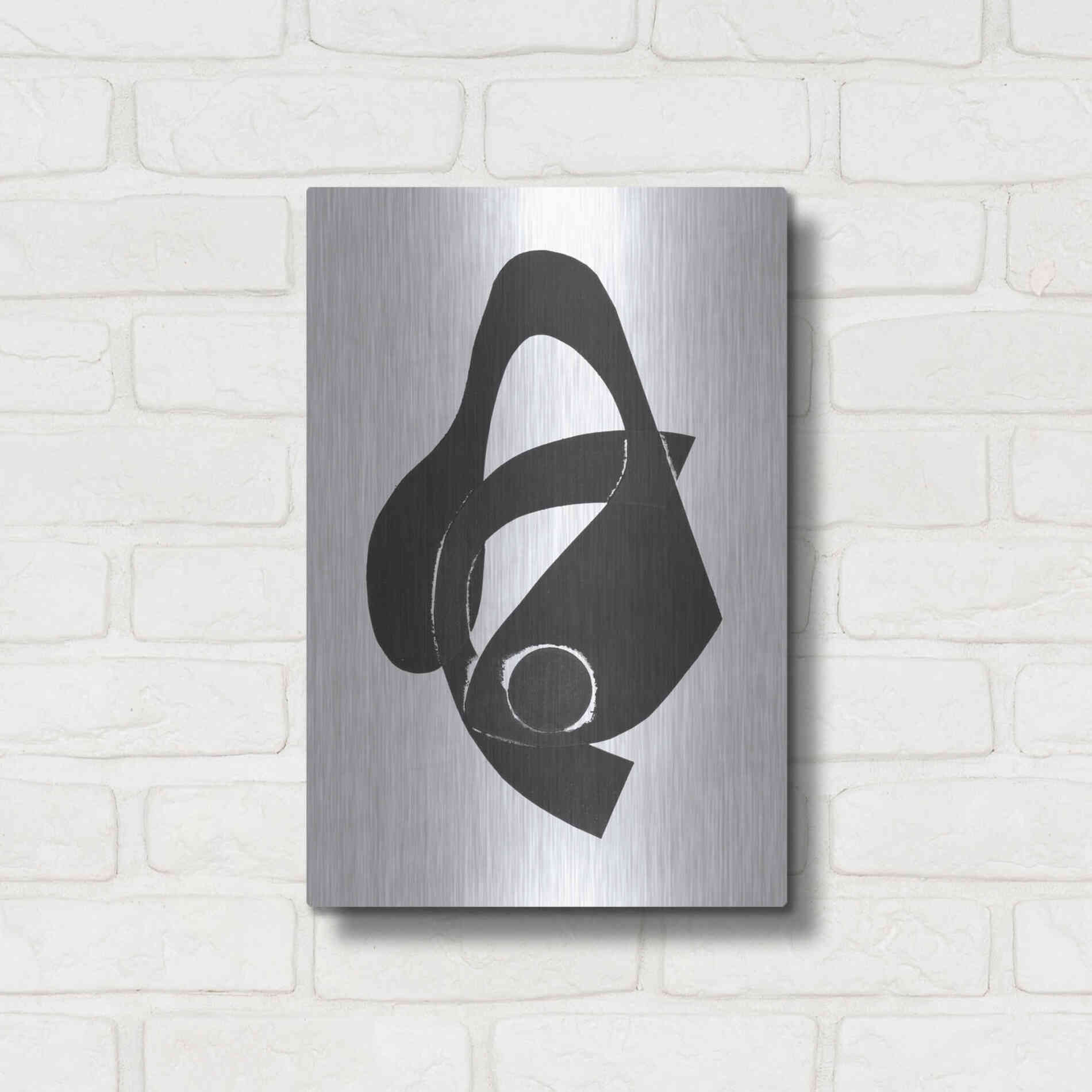 Luxe Metal Art 'Gizmo II' by Rob Delamater, Metal Wall Art,12x16