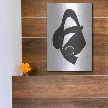 Luxe Metal Art 'Gizmo II' by Rob Delamater, Metal Wall Art,12x16