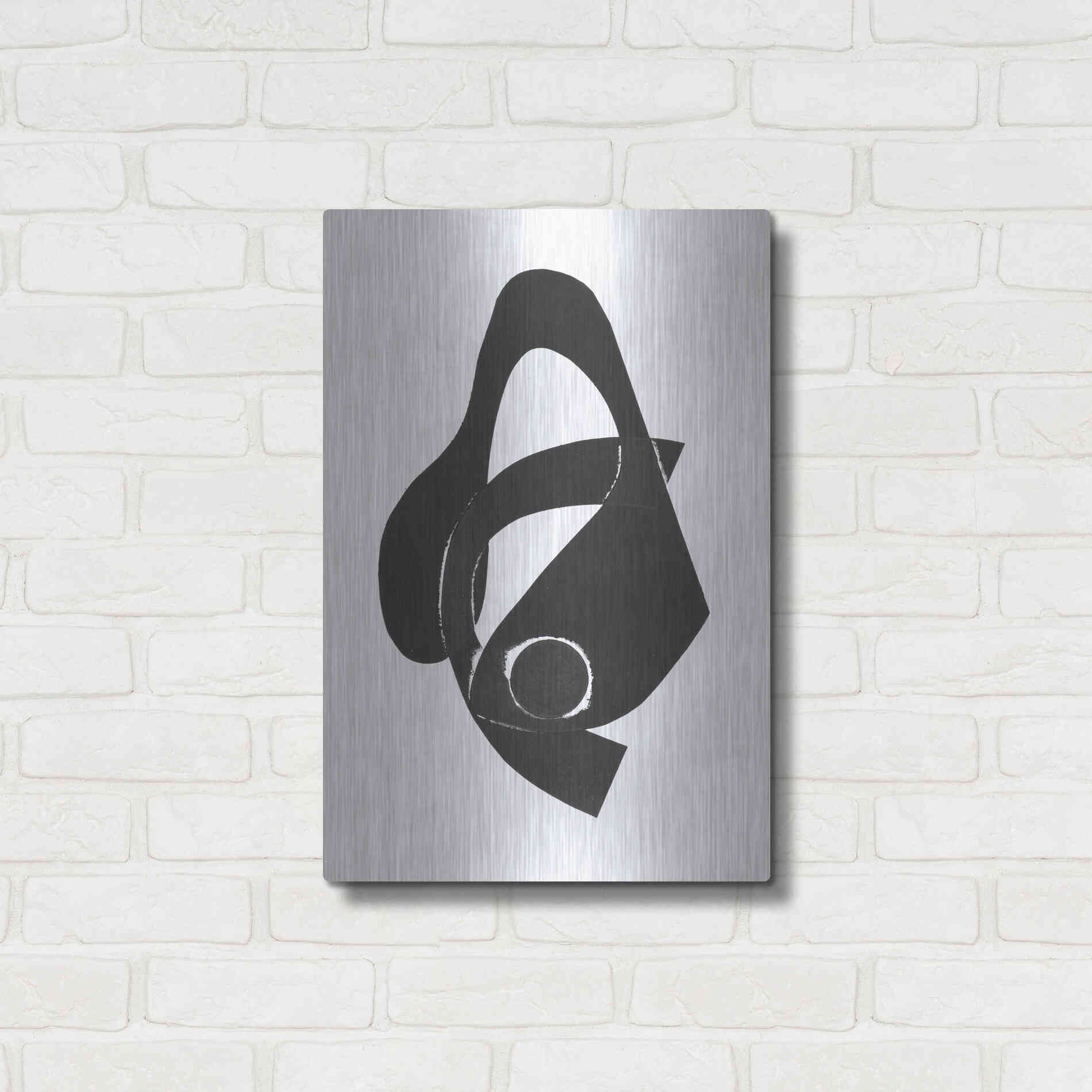 Luxe Metal Art 'Gizmo II' by Rob Delamater, Metal Wall Art,16x24