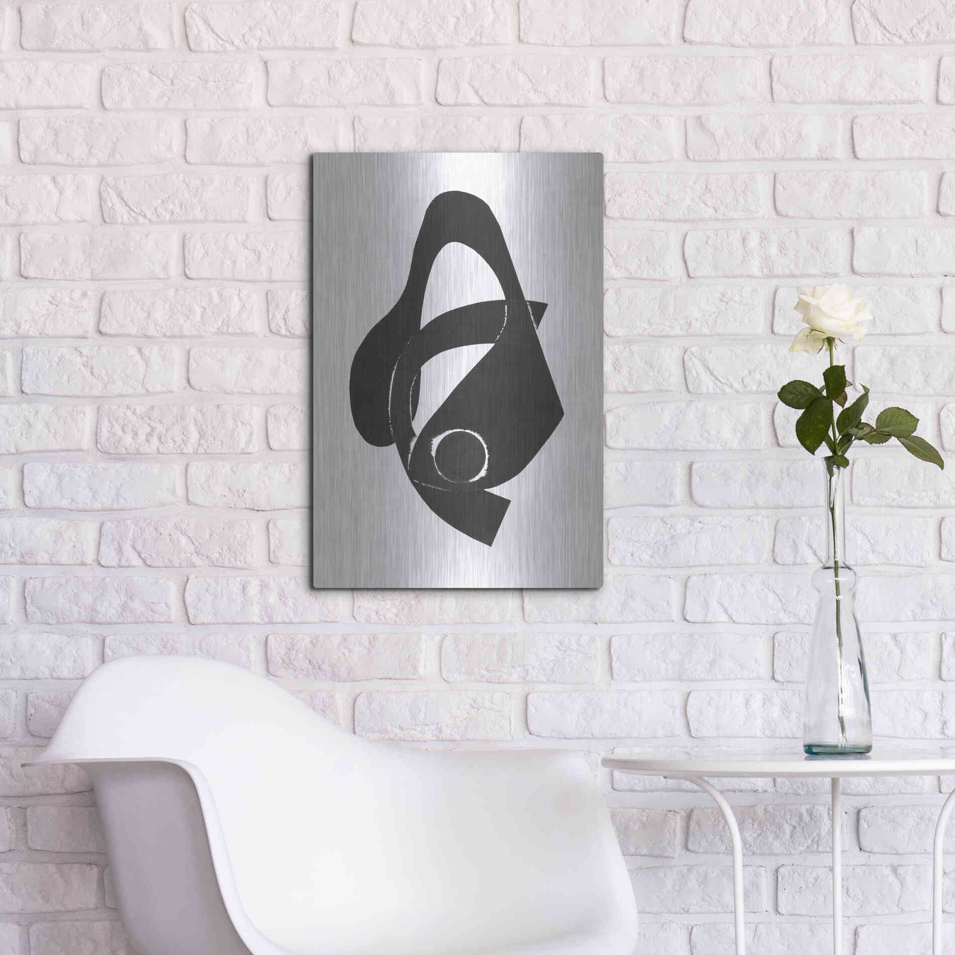 Luxe Metal Art 'Gizmo II' by Rob Delamater, Metal Wall Art,16x24