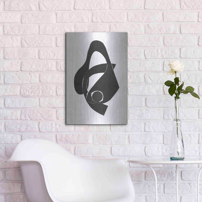 Luxe Metal Art 'Gizmo II' by Rob Delamater, Metal Wall Art,16x24