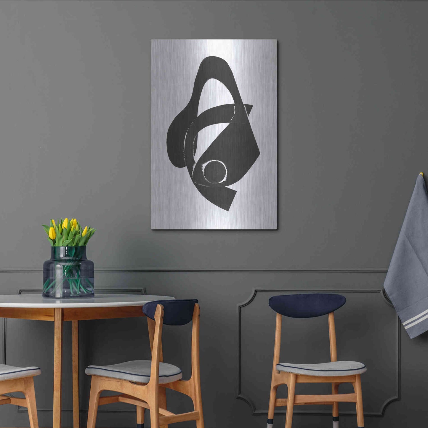 Luxe Metal Art 'Gizmo II' by Rob Delamater, Metal Wall Art,24x36