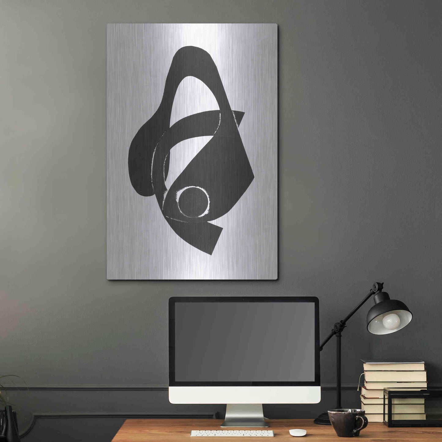 Luxe Metal Art 'Gizmo II' by Rob Delamater, Metal Wall Art,24x36