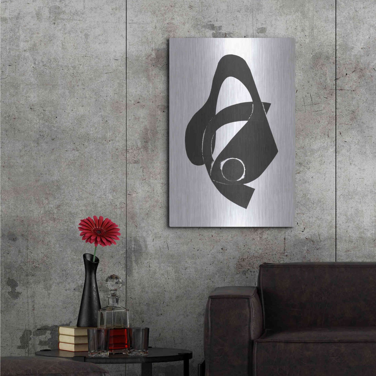 Luxe Metal Art 'Gizmo II' by Rob Delamater, Metal Wall Art,24x36