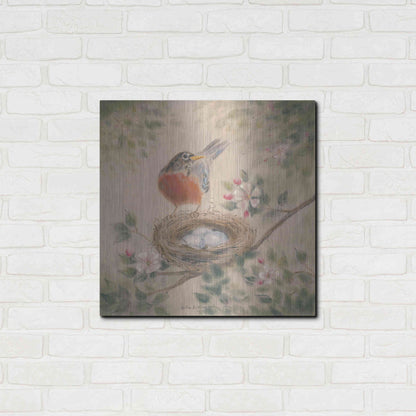 Luxe Metal Art 'Spring Eggs' by Pam Britton, Metal Wall Art,24x24