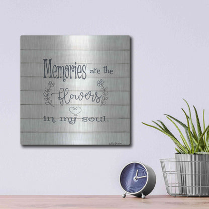 Luxe Metal Art 'Memories' by Pam Britton, Metal Wall Art,12x12