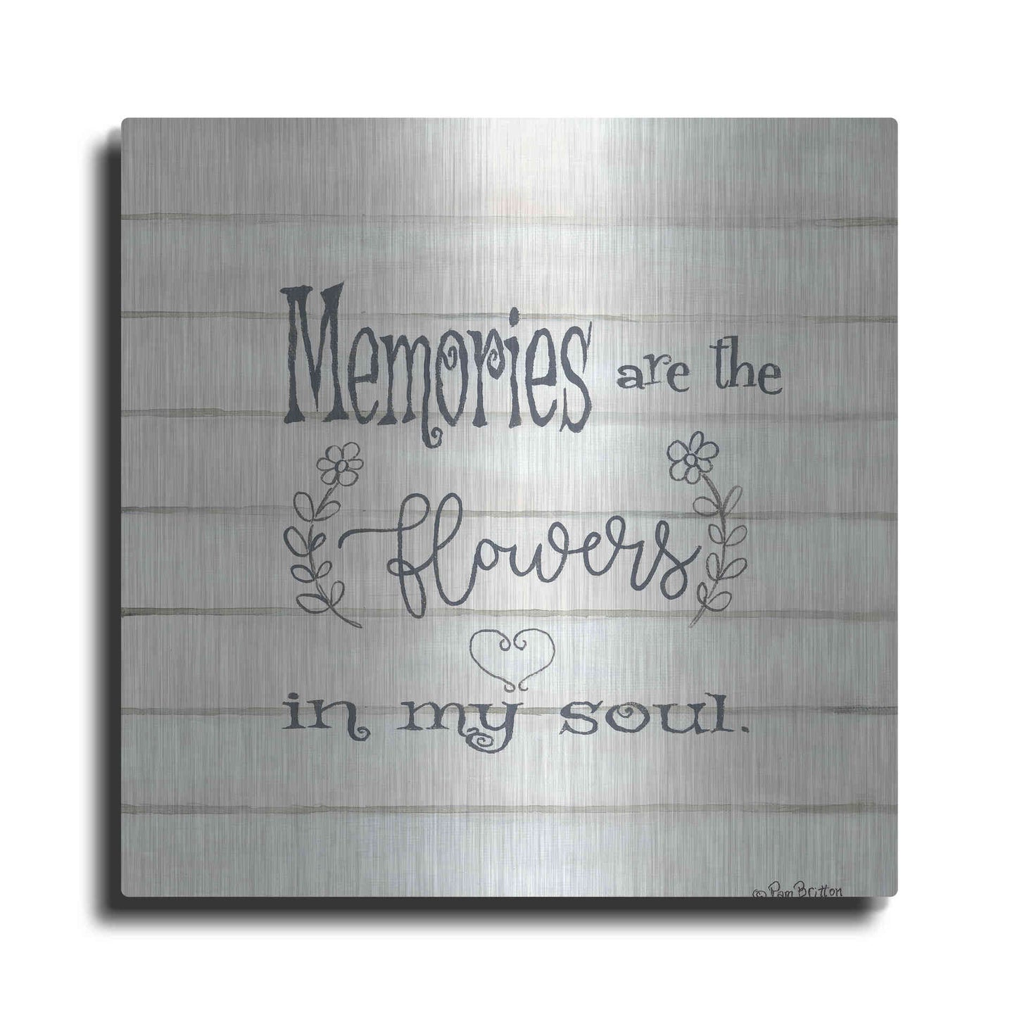 Luxe Metal Art 'Memories' by Pam Britton, Metal Wall Art