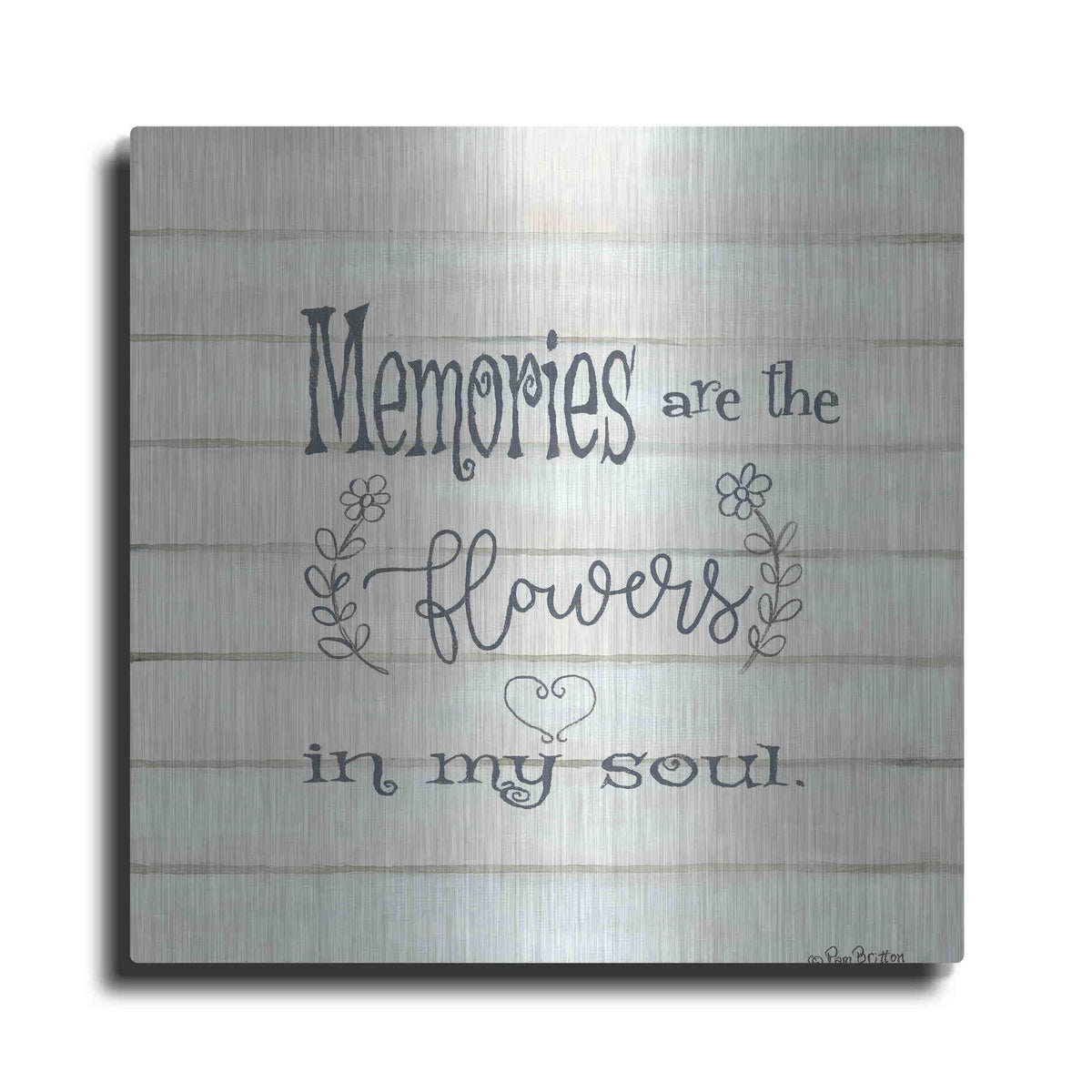 Luxe Metal Art 'Memories' by Pam Britton, Metal Wall Art