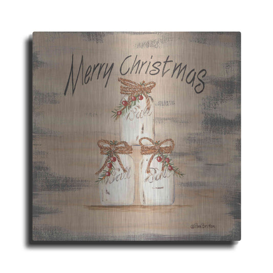 Luxe Metal Art 'Mason Jar Greetings' by Pam Britton, Metal Wall Art
