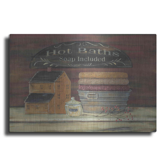 Luxe Metal Art 'Hot Bath' by Pam Britton, Metal Wall Art