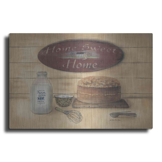 Luxe Metal Art 'Home Sweet Home Bathroom' by Pam Britton, Metal Wall Art