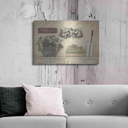Luxe Metal Art 'Powder Room' by Pam Britton, Metal Wall Art,36x24