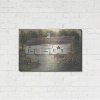 Luxe Metal Art 'Caleb's Sunflower Farm' by Pam Britton, Metal Wall Art,36x24