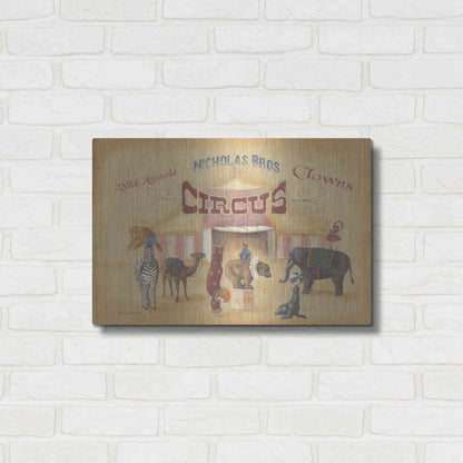 Luxe Metal Art 'Nicholas Bros-Circus' by Pam Britton, Metal Wall Art,24x16