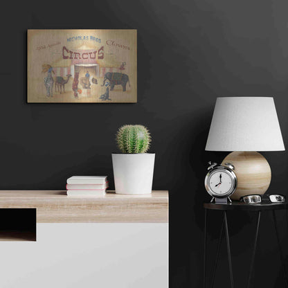 Luxe Metal Art 'Nicholas Bros-Circus' by Pam Britton, Metal Wall Art,24x16