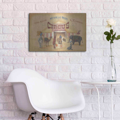Luxe Metal Art 'Nicholas Bros-Circus' by Pam Britton, Metal Wall Art,24x16