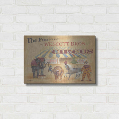 Luxe Metal Art 'Westcott Bros-Circus' by Pam Britton, Metal Wall Art,24x16