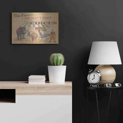 Luxe Metal Art 'Westcott Bros-Circus' by Pam Britton, Metal Wall Art,24x16