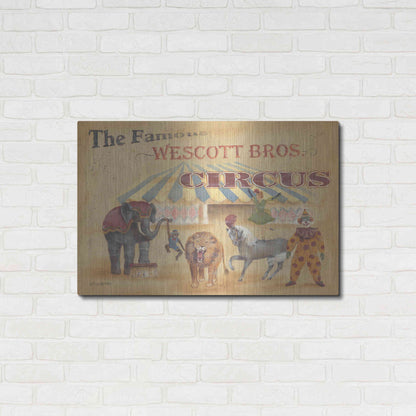 Luxe Metal Art 'Westcott Bros-Circus' by Pam Britton, Metal Wall Art,36x24