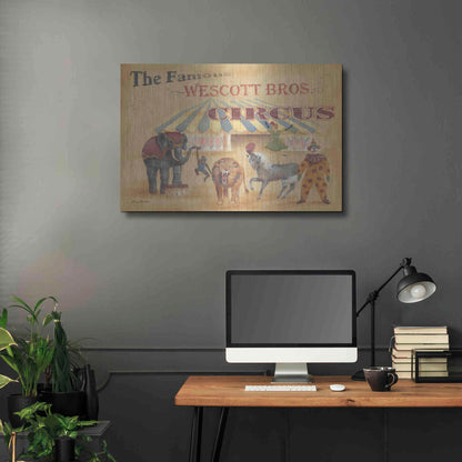 Luxe Metal Art 'Westcott Bros-Circus' by Pam Britton, Metal Wall Art,36x24