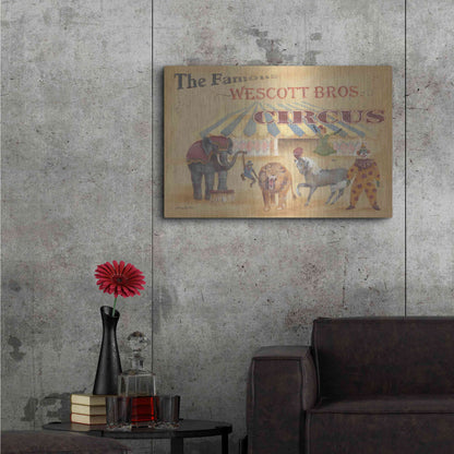 Luxe Metal Art 'Westcott Bros-Circus' by Pam Britton, Metal Wall Art,36x24