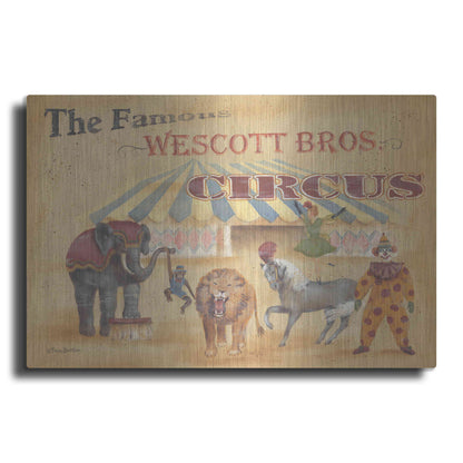 Luxe Metal Art 'Westcott Bros-Circus' by Pam Britton, Metal Wall Art