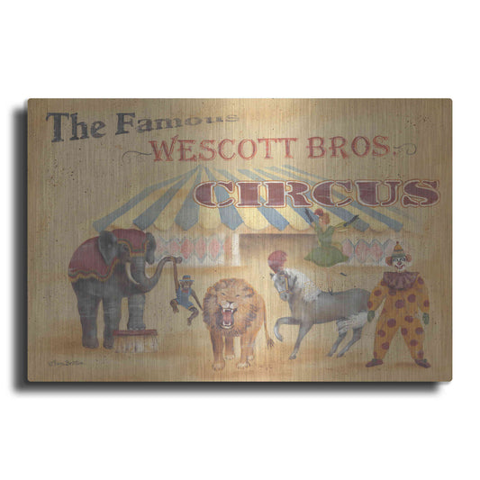 Luxe Metal Art 'Westcott Bros-Circus' by Pam Britton, Metal Wall Art