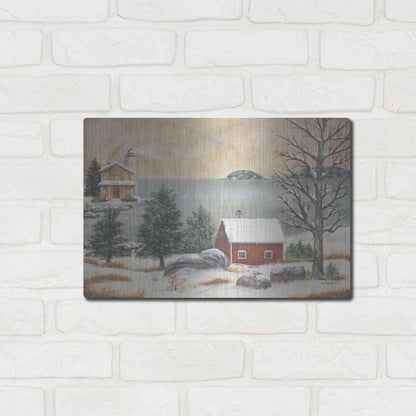 Luxe Metal Art 'Lobster Cove' by Pam Britton, Metal Wall Art,16x12