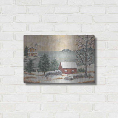 Luxe Metal Art 'Lobster Cove' by Pam Britton, Metal Wall Art,24x16