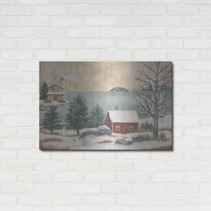 Luxe Metal Art 'Lobster Cove' by Pam Britton, Metal Wall Art,36x24