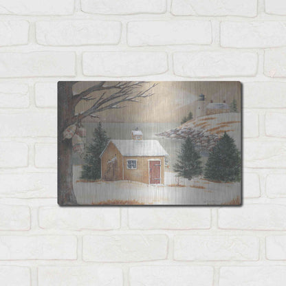 Luxe Metal Art 'Winter Light' by Pam Britton, Metal Wall Art,16x12