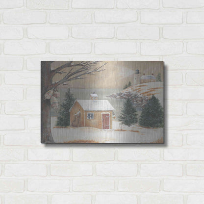 Luxe Metal Art 'Winter Light' by Pam Britton, Metal Wall Art,24x16