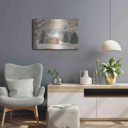 Luxe Metal Art 'Winter Light' by Pam Britton, Metal Wall Art,24x16