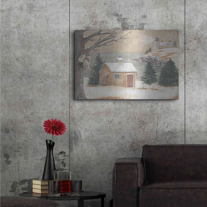 Luxe Metal Art 'Winter Light' by Pam Britton, Metal Wall Art,36x24