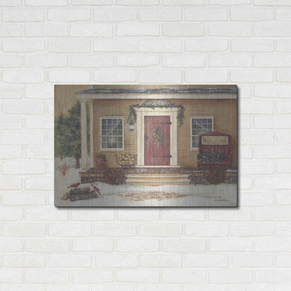 Luxe Metal Art 'New England Winter Day' by Pam Britton, Metal Wall Art,36x24