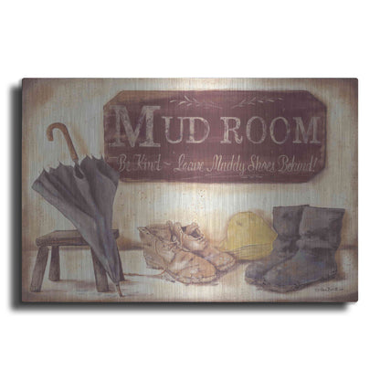 Luxe Metal Art 'Muddy Shoes' by Pam Britton, Metal Wall Art
