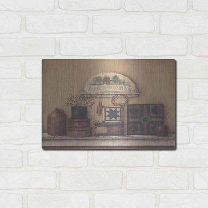 Luxe Metal Art 'Country Prims I' by Pam Britton, Metal Wall Art,16x12