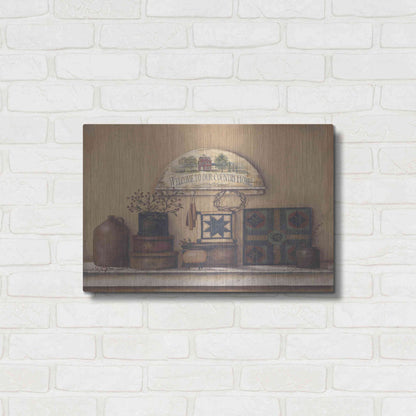 Luxe Metal Art 'Country Prims I' by Pam Britton, Metal Wall Art,24x16