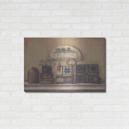 Luxe Metal Art 'Country Prims I' by Pam Britton, Metal Wall Art,36x24