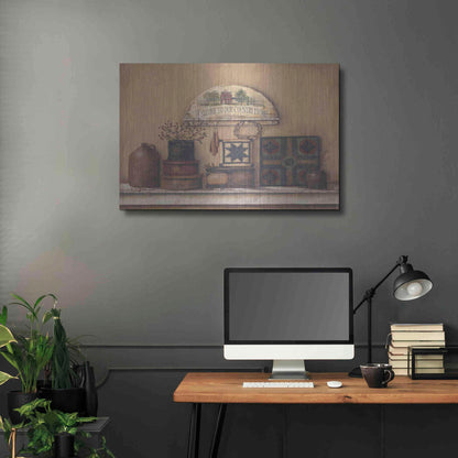 Luxe Metal Art 'Country Prims I' by Pam Britton, Metal Wall Art,36x24