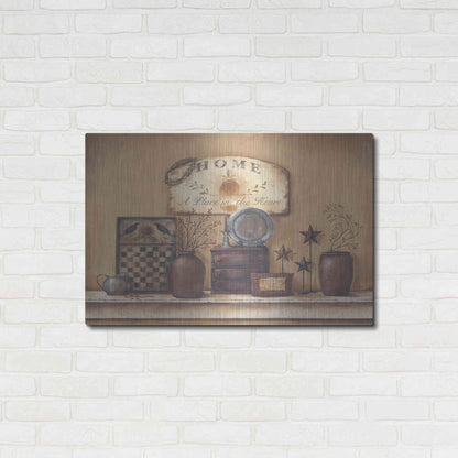 Luxe Metal Art 'Country Prims II' by Pam Britton, Metal Wall Art,36x24