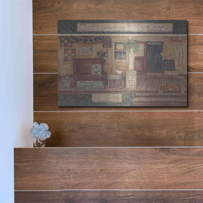 Luxe Metal Art 'General Store I' by Pam Britton, Metal Wall Art,16x12