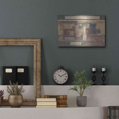 Luxe Metal Art 'General Store I' by Pam Britton, Metal Wall Art,16x12