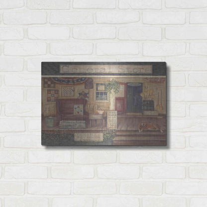 Luxe Metal Art 'General Store I' by Pam Britton, Metal Wall Art,24x16