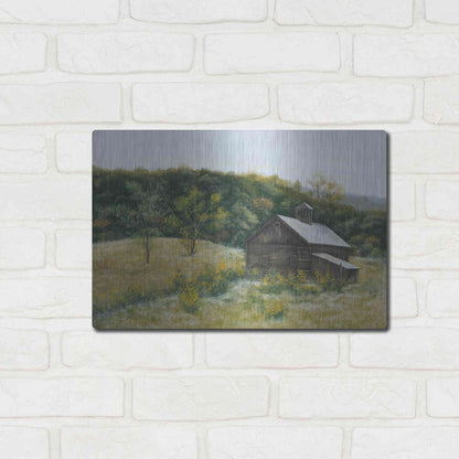 Luxe Metal Art 'Barn in Vermont' by Pam Britton, Metal Wall Art,16x12