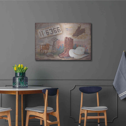 Luxe Metal Art 'Texas' by Pam Britton, Metal Wall Art,36x24