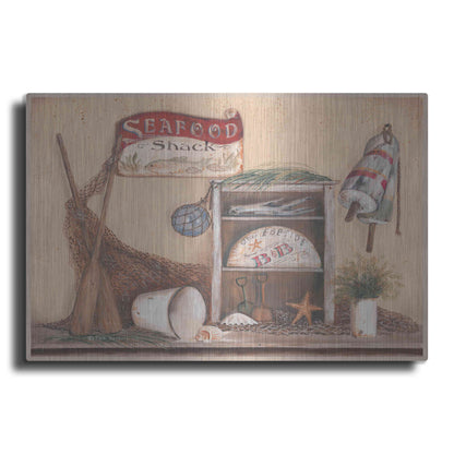 Luxe Metal Art 'Seafood Shack' by Pam Britton, Metal Wall Art